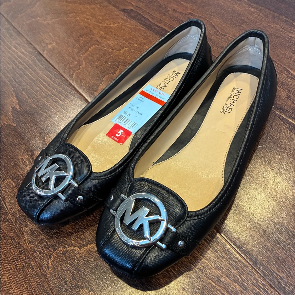 Michael Kors Fulton black leather moc 5